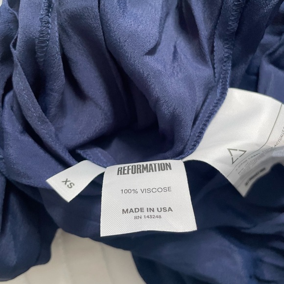 Reformation Cutout Long Blue Dress Size XS - Picture 6 of 9